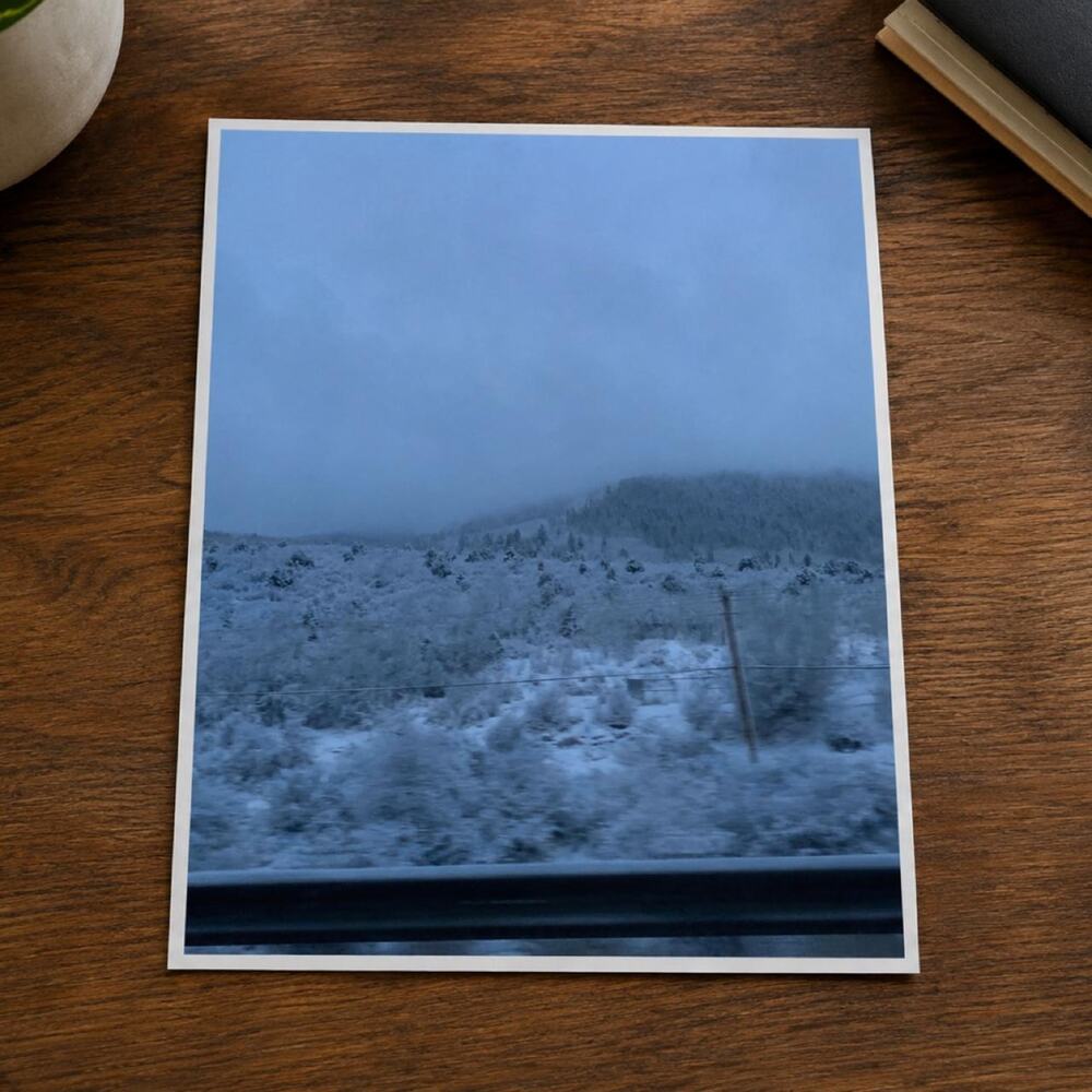 Snowy Lanscape Photo Taken On Iphone XR